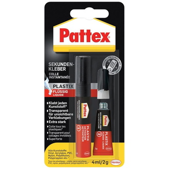 Pattex Sekundenkleber Plastik flüssig 2g/4ml