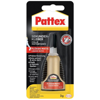 Pattex Sekundenkleber Matic flüssig 3g