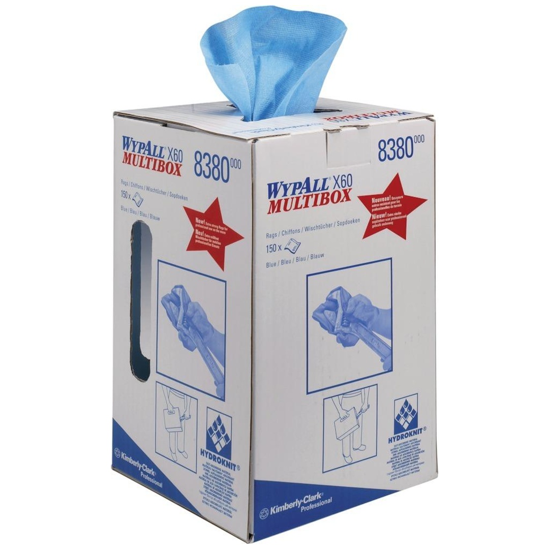 Kimberly-Clark WYPALL X60 Wischtücher 24,5x42cm hellblau 150Bl.
