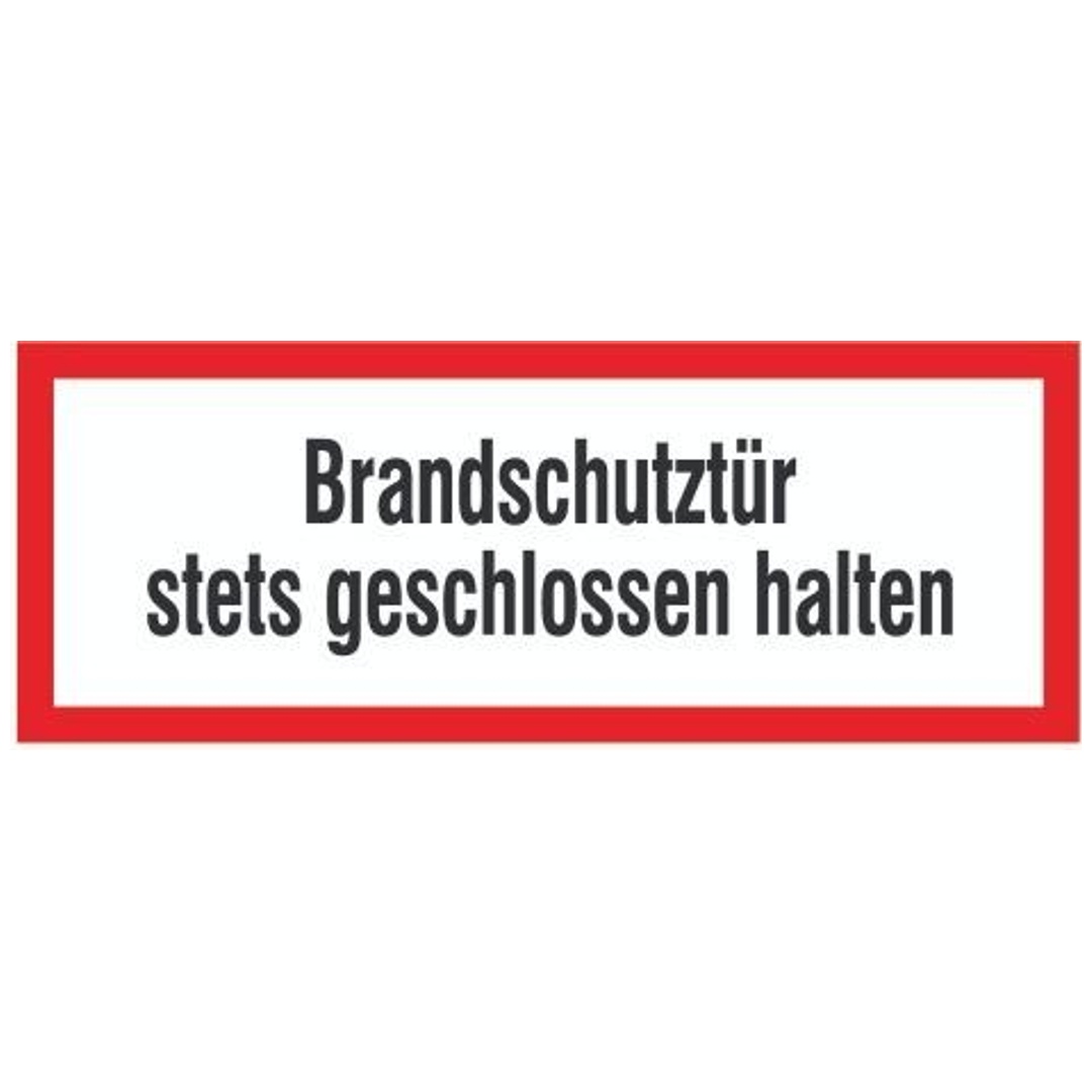 SafetyMarking Brandschutzschild Folie B297xH105 mm Brandschutztür geschl.h. langnachleuchtend
