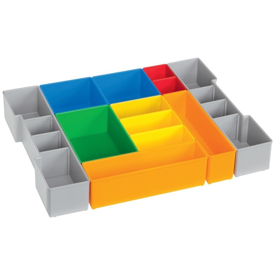 BS Systems L-BOXX Insetboxen-Set für L-BOXX 102 B405xT315xH63 mm, blau/gelb/rot/grün/grau