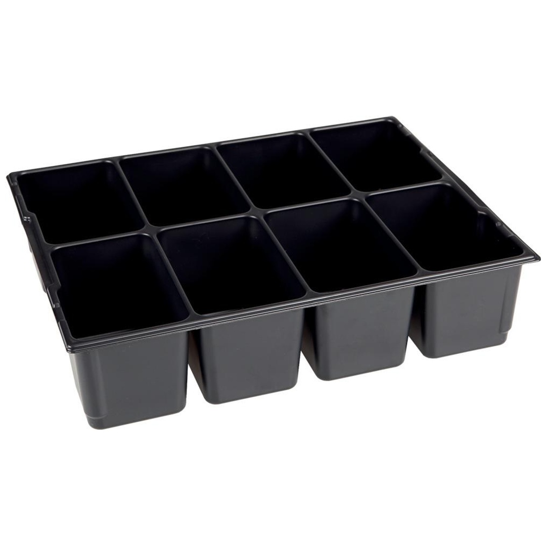 BS Systems L-BOXX Kleinteileeinsatz für L-BOXX 136, 8 Mulden B405xT315xH97 mm