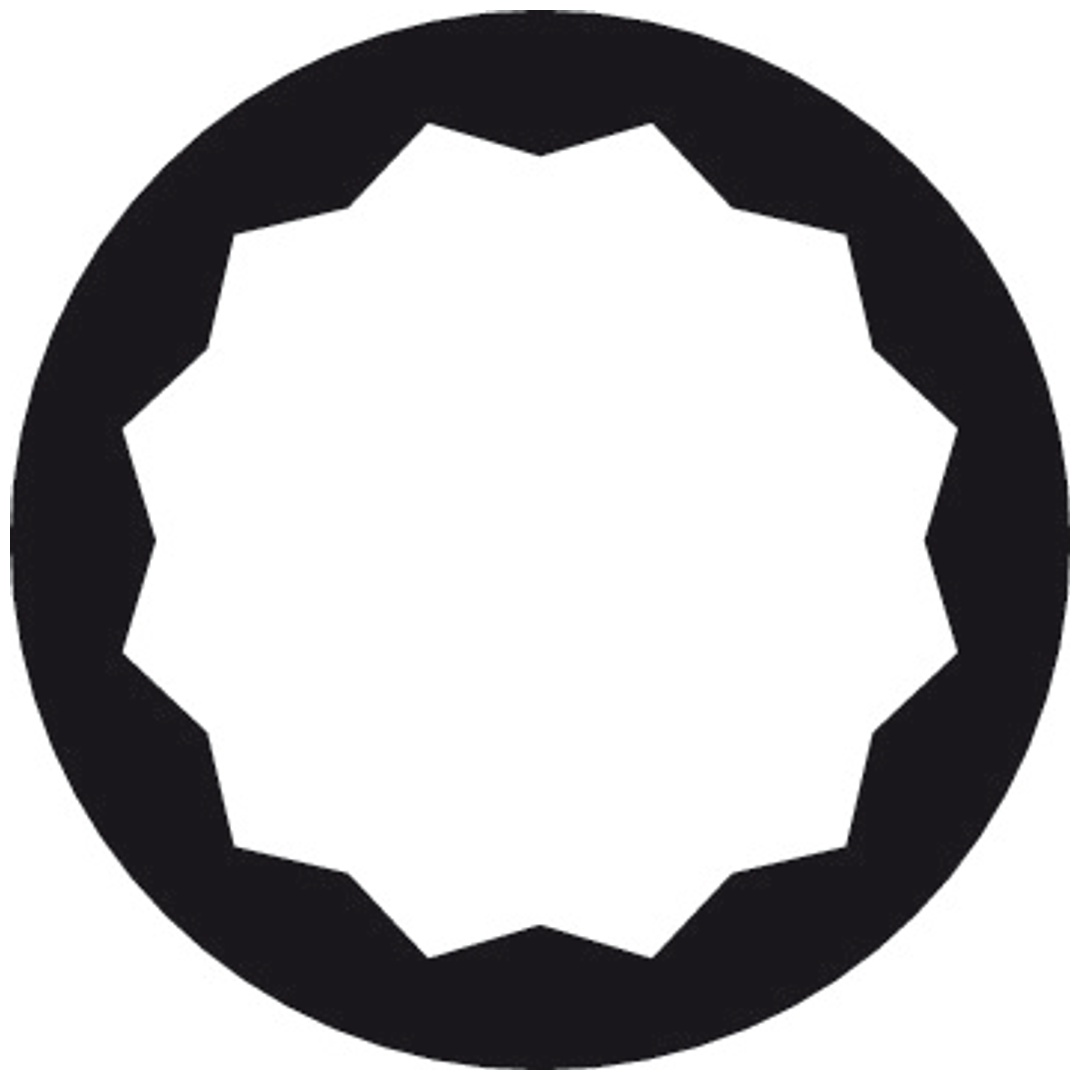 Bahco 3/8 Krähenfuß-Ringschlüssel mit Vierkantantrieb, 24 mm