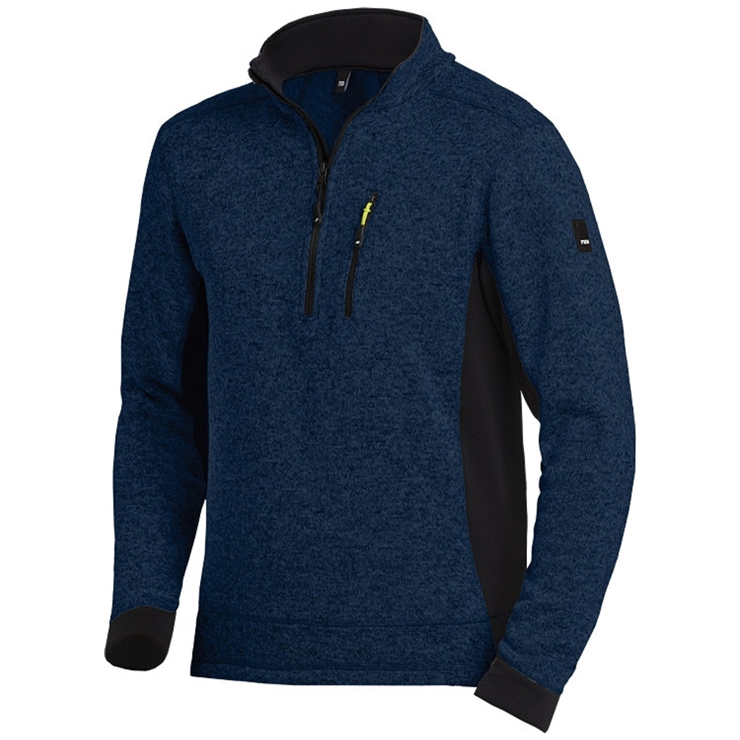 FHB Herren Strickpullover Patrick 79597 Gr. L marine/schwarz