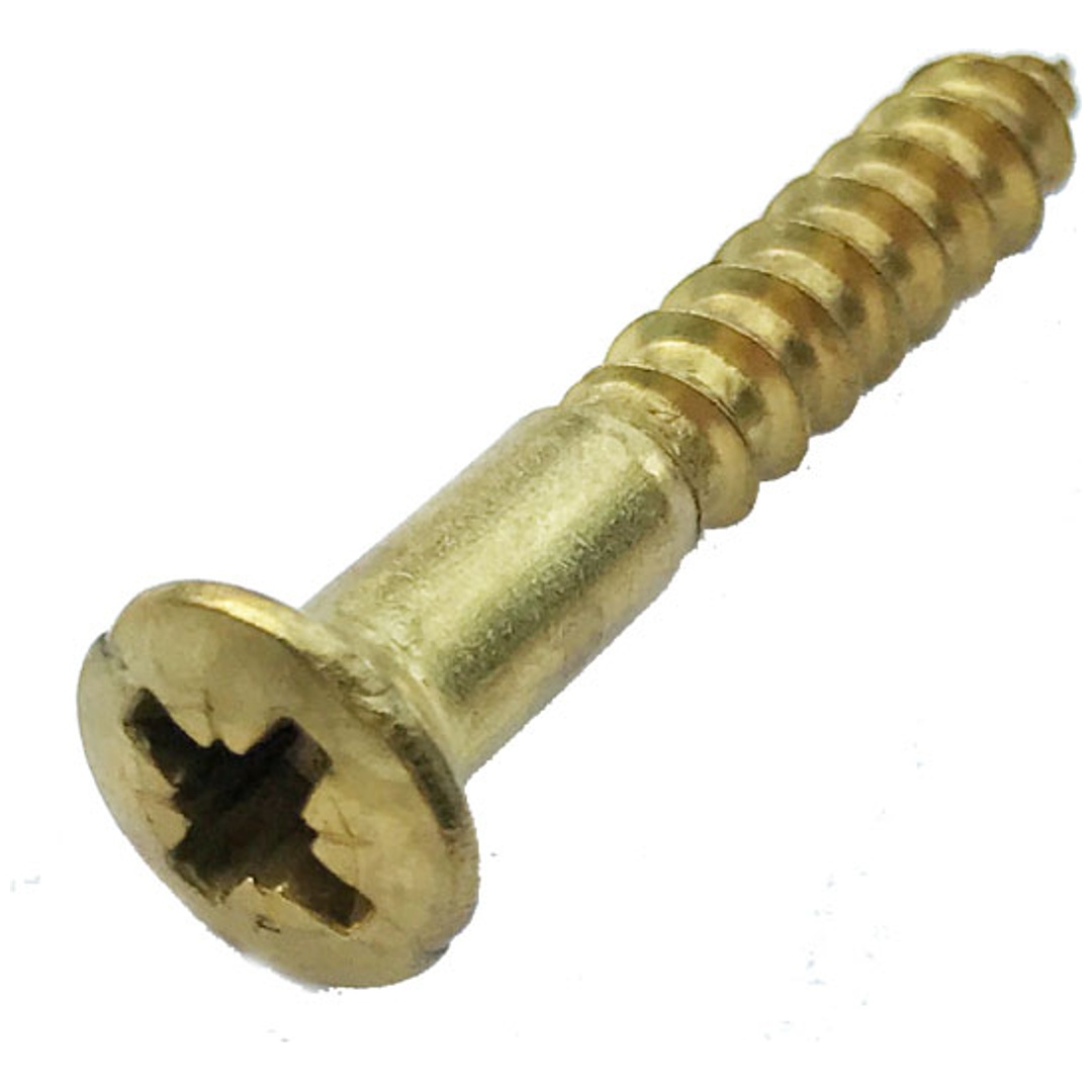 Reidl DIN 7995 Holzschrauben, 3,5 x 35 Messing blank, Linsensenkkopf Kreuzschlitz Pozidrive