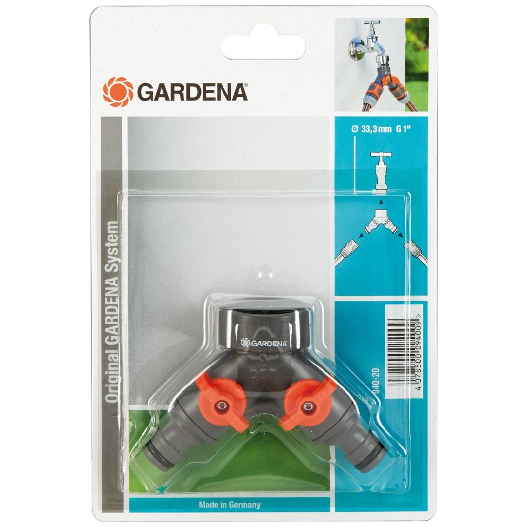 GARDENA Wasserverteiler für Gartenschlauch 2-Wege