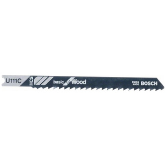 Bosch Stichsägeblatt U 111 C Basic for Wood, 3er-Pack