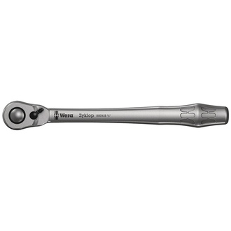 Wera 8004 B Zyklop Metal-Knarre mit Umschalthebel mit 3/8"-Antrieb, 3/8" x 222 mm