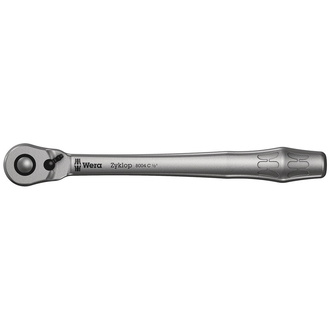 Wera 8004 C Zyklop Metal-Knarre mit Umschalthebel mit 1/2"-Antrieb, 1/2" x 281 mm