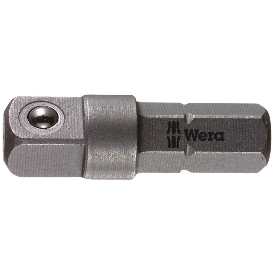 Wera 781 A/B Antriebsadapter – 1/4" Auf 3/8", Chrom-Vanadium, Mit Rändelung & Kugelrille