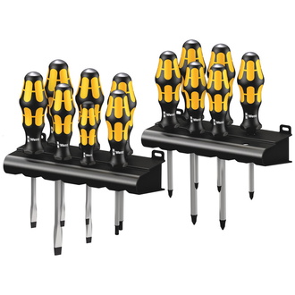 Wera Big Pack 900 Schraubendrehersatz Kraftform Wera: Der Schraubmeißel + Rack, 13-tlg.