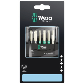 Wera Bit-Check 6 Stainless 1 SB, 6-tlg.