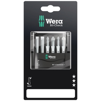 Wera Bit-Check 6 Universal 1 SB, 6-tlg.