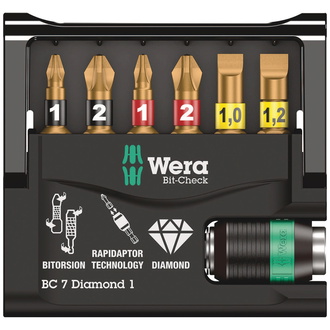 Wera Bit-Check 7 Diamond 1 SB, 7-tlg.