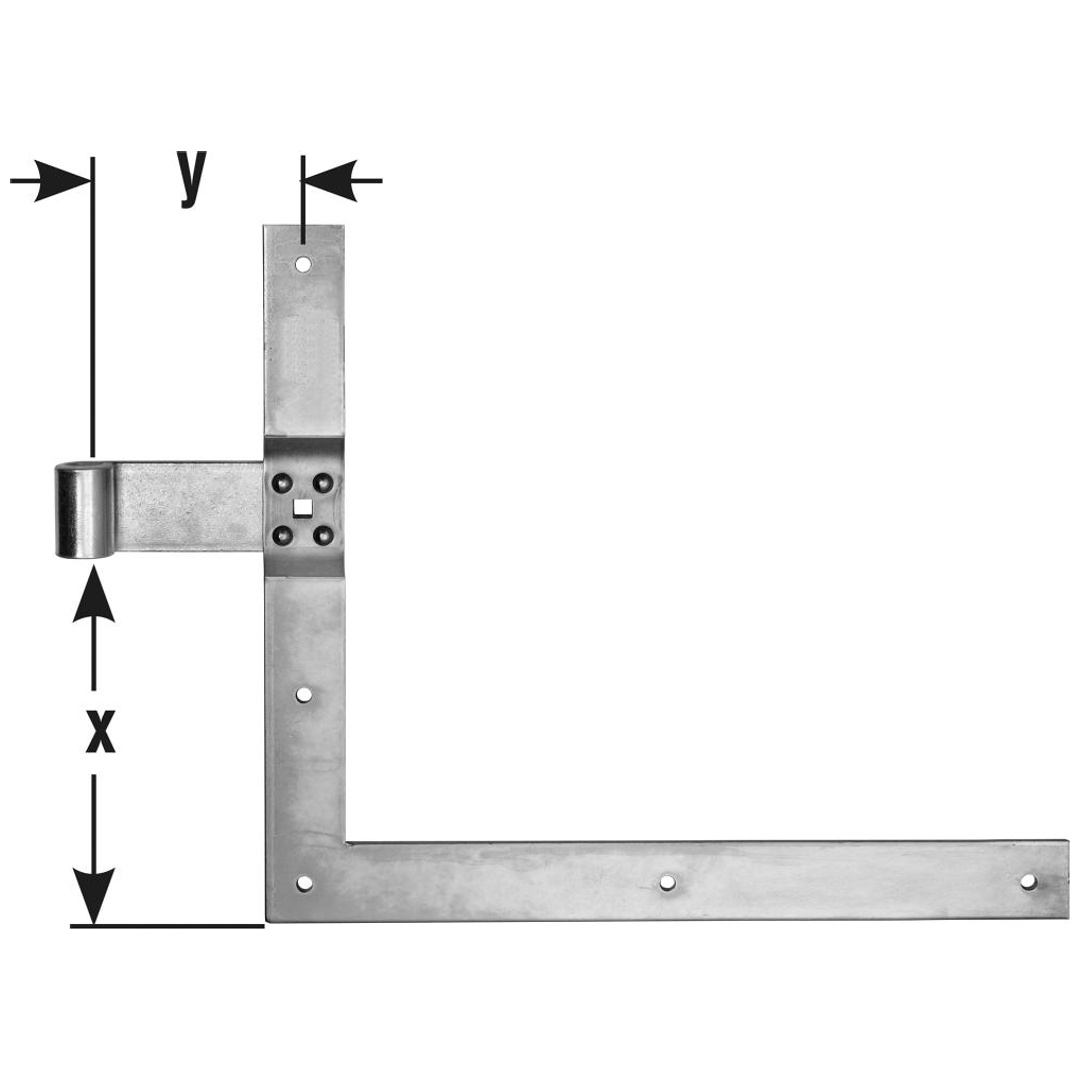 Pollmann Paar Winkelbänder D16 400x800 mm verzinkt