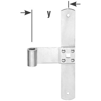 Pollmann Fensterladen-Mittelband D13 x200 mm hell verz.