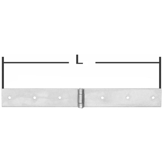 Pollmann Kistenbänder 35 x 2,5 x 300 mm, hell verz.