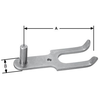 Pollmann Einmauer-Haken 1/2Stein D13 mm hell verz.