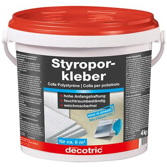 decotric Styroporkleber 4kg, Eimergebrauchsfertig