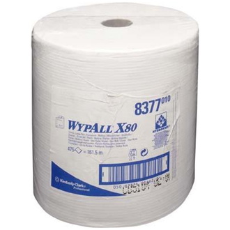 Kimberly-Clark Wischtücher WYPALL X80, weiß, 31,5x34cm, 475Blatt