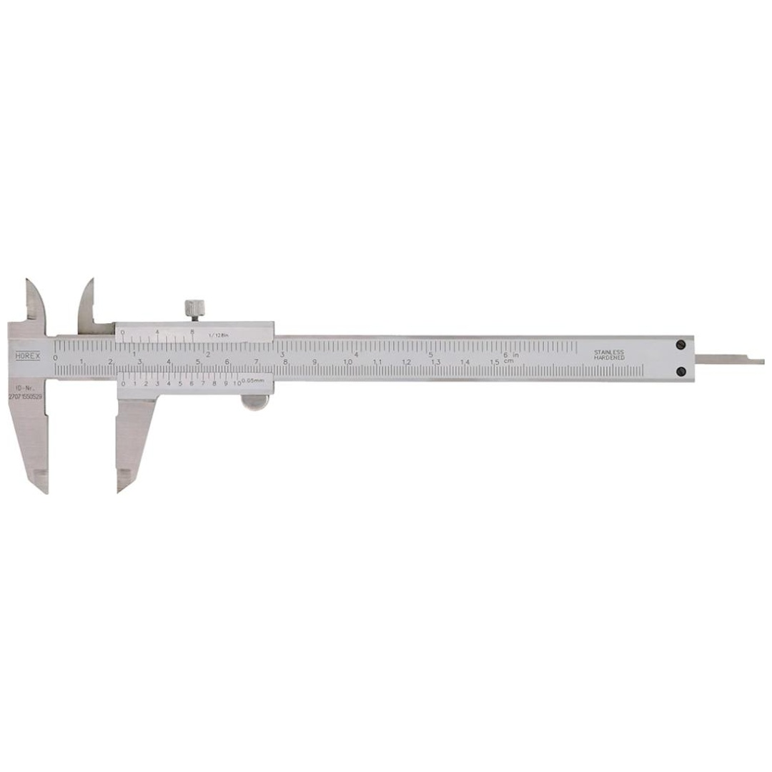 HELIOS PREISSER Taschenmeßschieber Feststeller 150 mm rostfrei