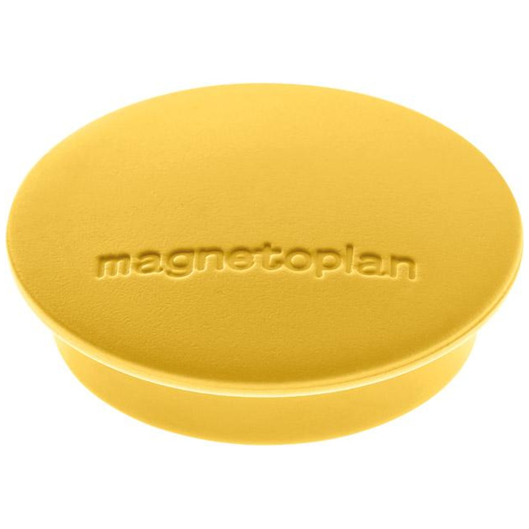 magnetoplan Magnet Discofix Standard ø 34mm Haftkraft 1300g gelb 10 Stück
