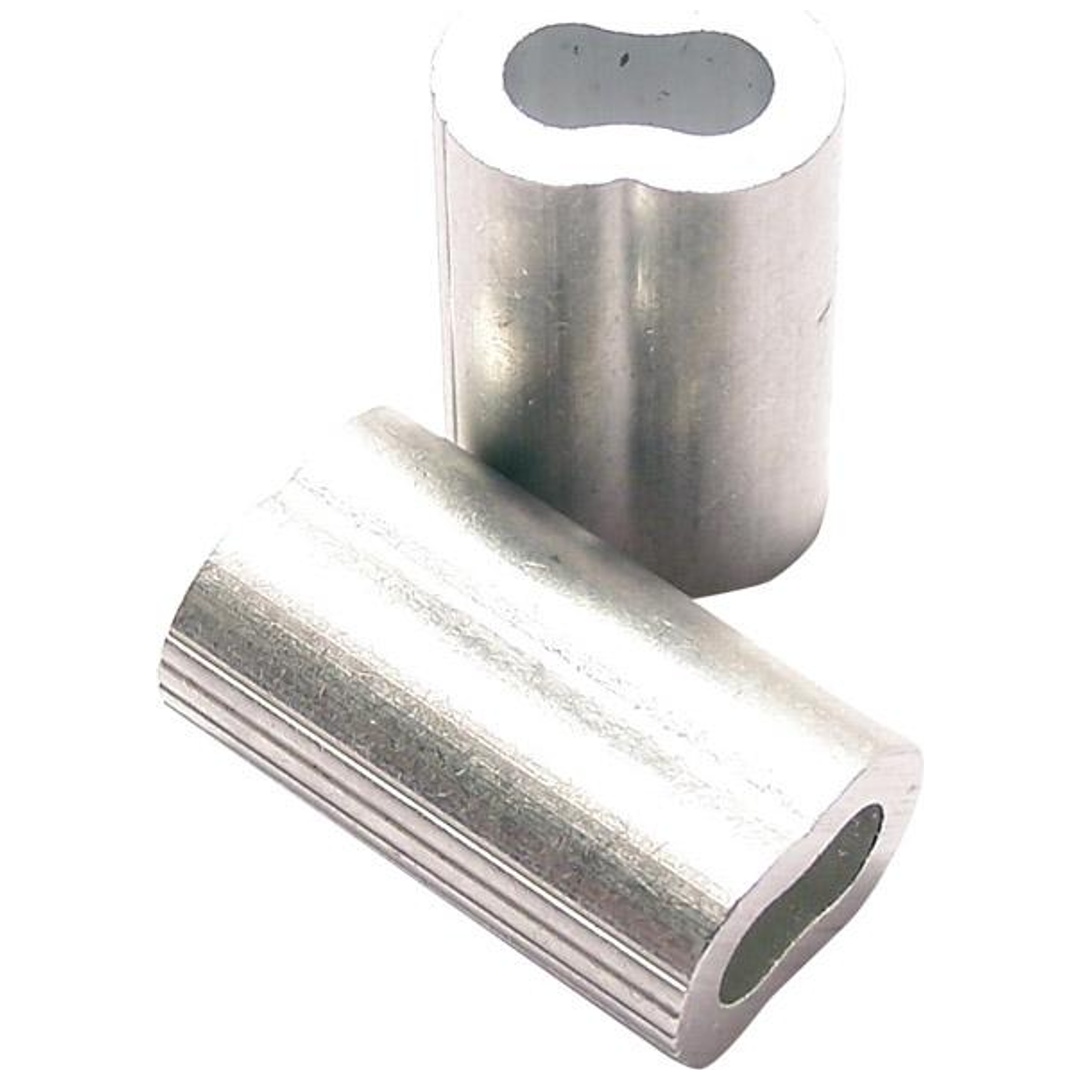 Alu-Presseklemme für Drahtseil Ø 3,0 mm (20 Stk.)
