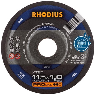 RHODIUS Trennscheibe XT67 115 x 1,0 mm ger.