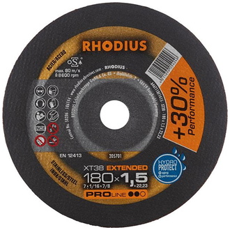 RHODIUS Trennscheibe XT38 180 x 1,5 mm ger.