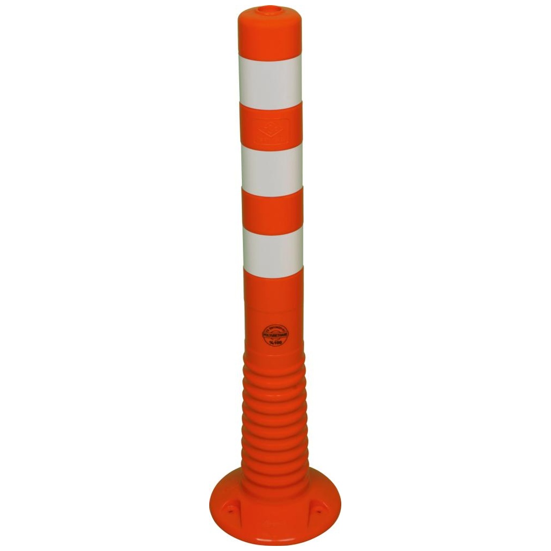 TEMKA Flexipfosten 750 mm, Ø 80 mm, orange