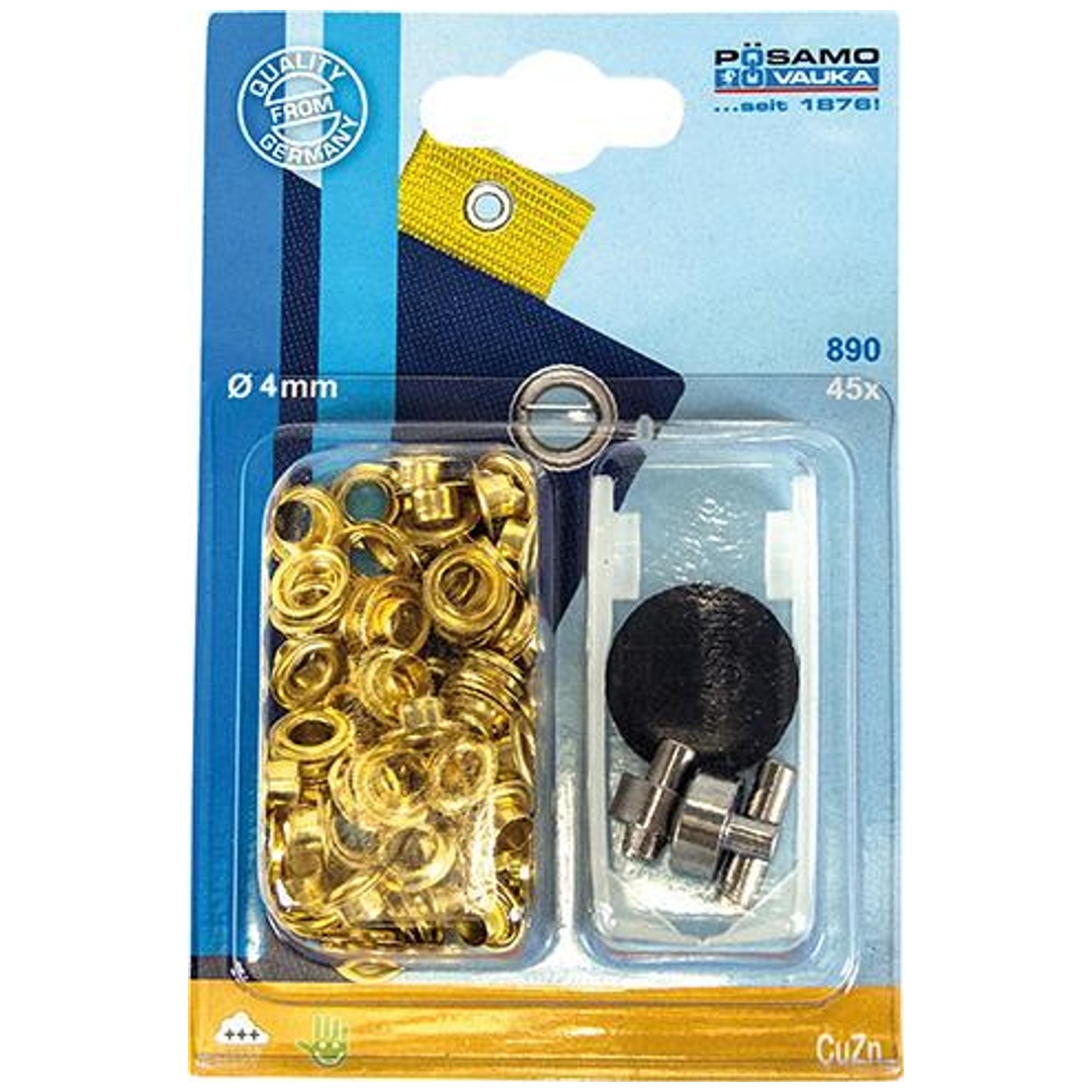 PÖSAMO Öse MS vernickelt (SB) 4,0mm a 60 Stück