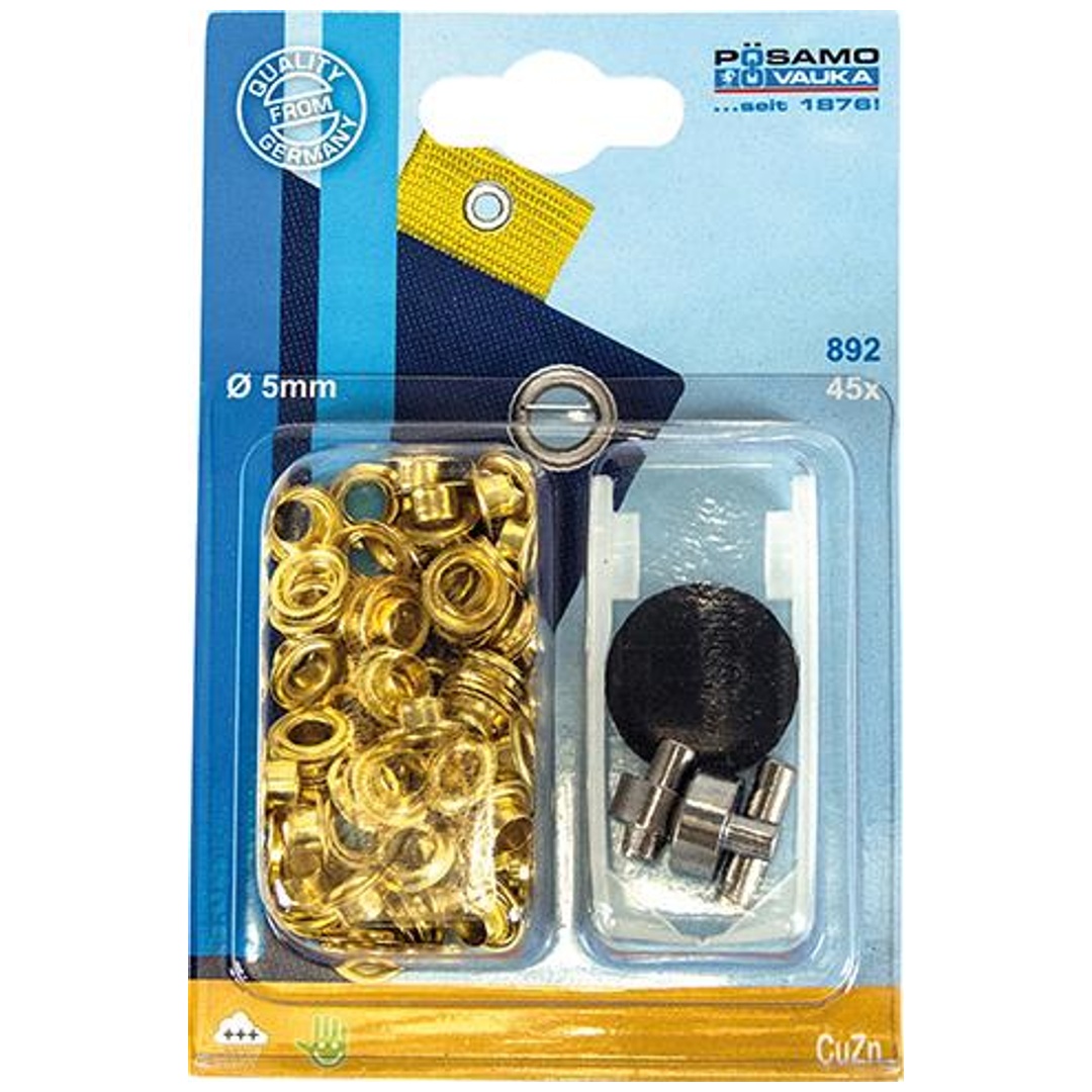 PÖSAMO Öse MS-blank (SB) 5,0mm a 45 Stück