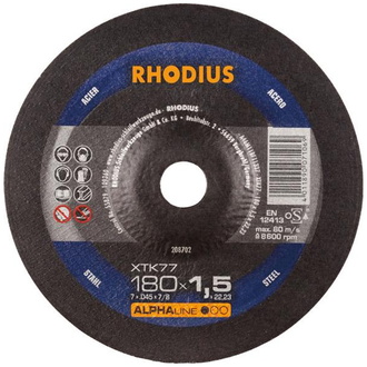 RHODIUS Trennscheibe XTK77 180 x 1,5 mm gekr.