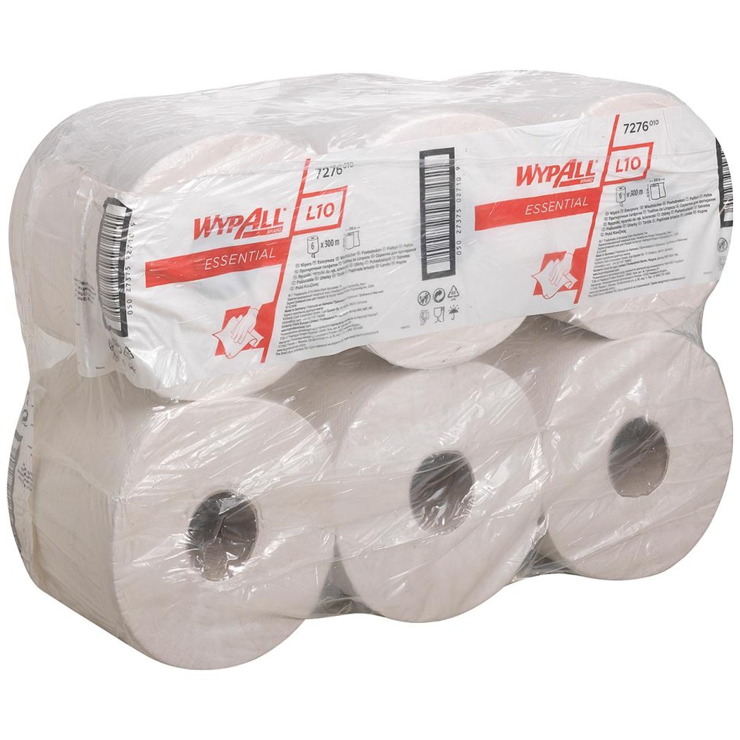 WypAll L10 Food and Hygiene Centrefeed Paper Rolls, 300m, 1 Ply White