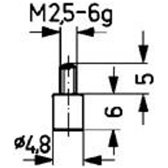 Käfer Messeinsatz Stahl Abb. 10/ 4.8 mm