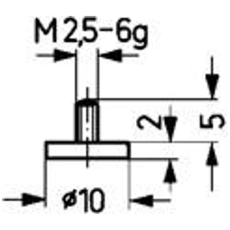 Käfer Messeinsatz Stahl Abb. 11/10,0 mm