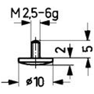 Käfer Messeinsatz Stahl Abb. 12/10,0 mm