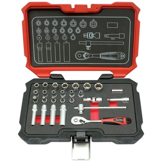 Steckschlüsselgarnitur Fortis, Bild 377017 Gruppenansicht