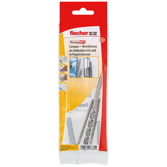 Fischer MontageSet Lampe/Briefkasten Außenbereich B