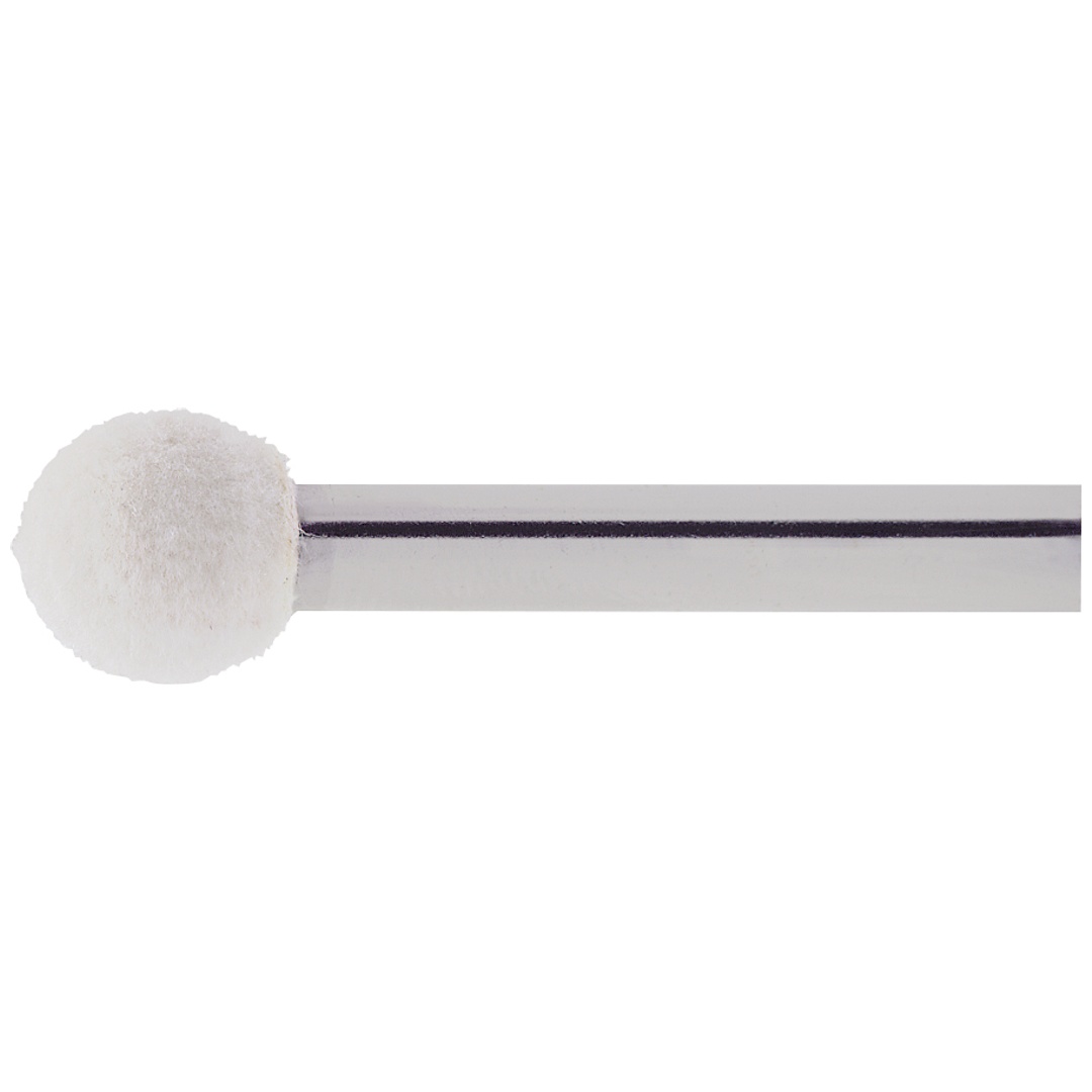 LUKAS-ERZETT LUKAS Polierstift P3KU Kugelform 6x5 mm Schaft 3 mm Filz für Polierpaste