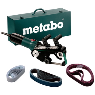 Metabo Rohrbandschleifer RBE 9-60 Set, Stahlblech-Tragkasten