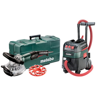 Metabo Set Renovierungsschleifer RSEV 19-125 RT + Allessauger ASR 35 M ACP, Kunststoffkoffer