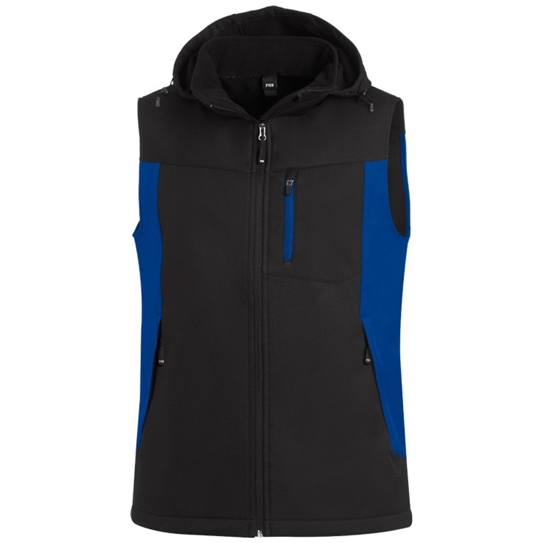 FHB Softshell Weste Justus 79110 Gr. XS royalblau/schwarz