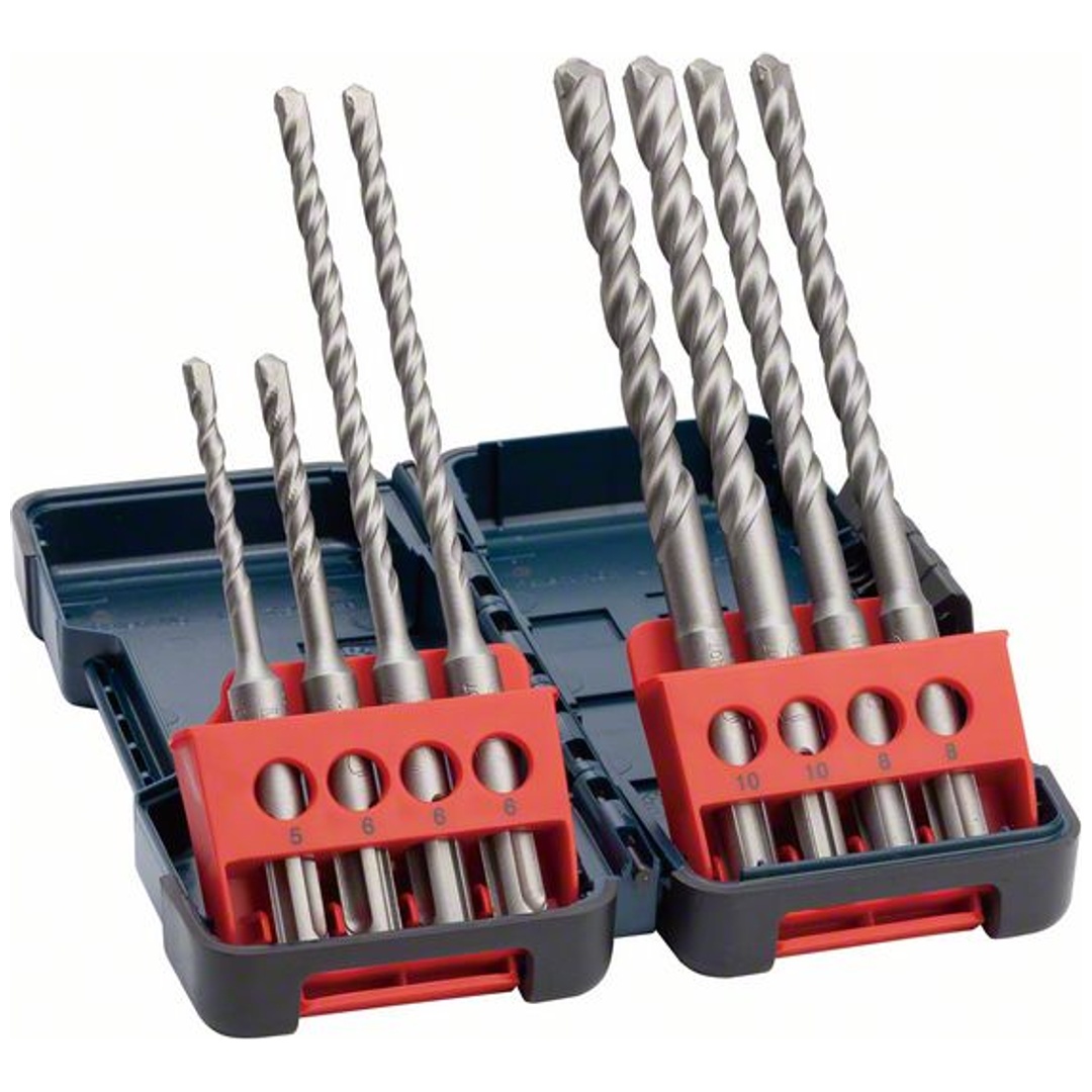 Bosch Hammerbohrer-Set SDS-Plus-3, Tough Box, 8-tlg.