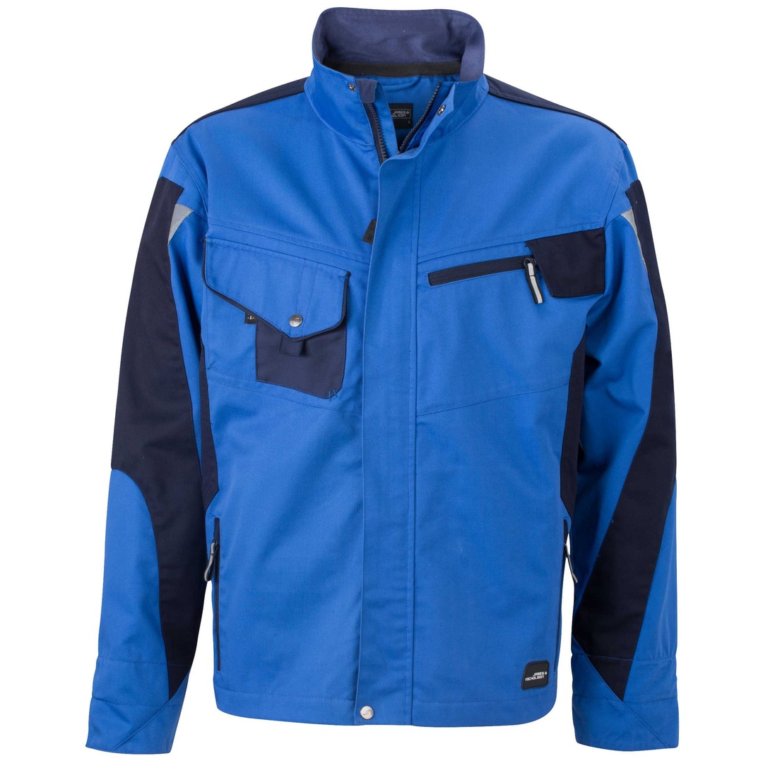 James & Nicholson Arbeitsjacke JN821 Gr. 5XL royal/navy