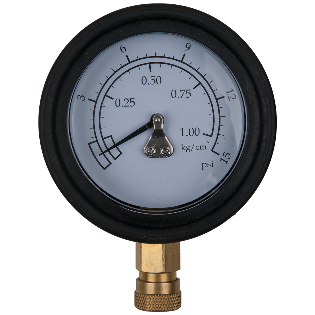 KS Tools Manometer Ø 75,0 mm, 0 - 1 bar mit 1/4 Schnellkupplung