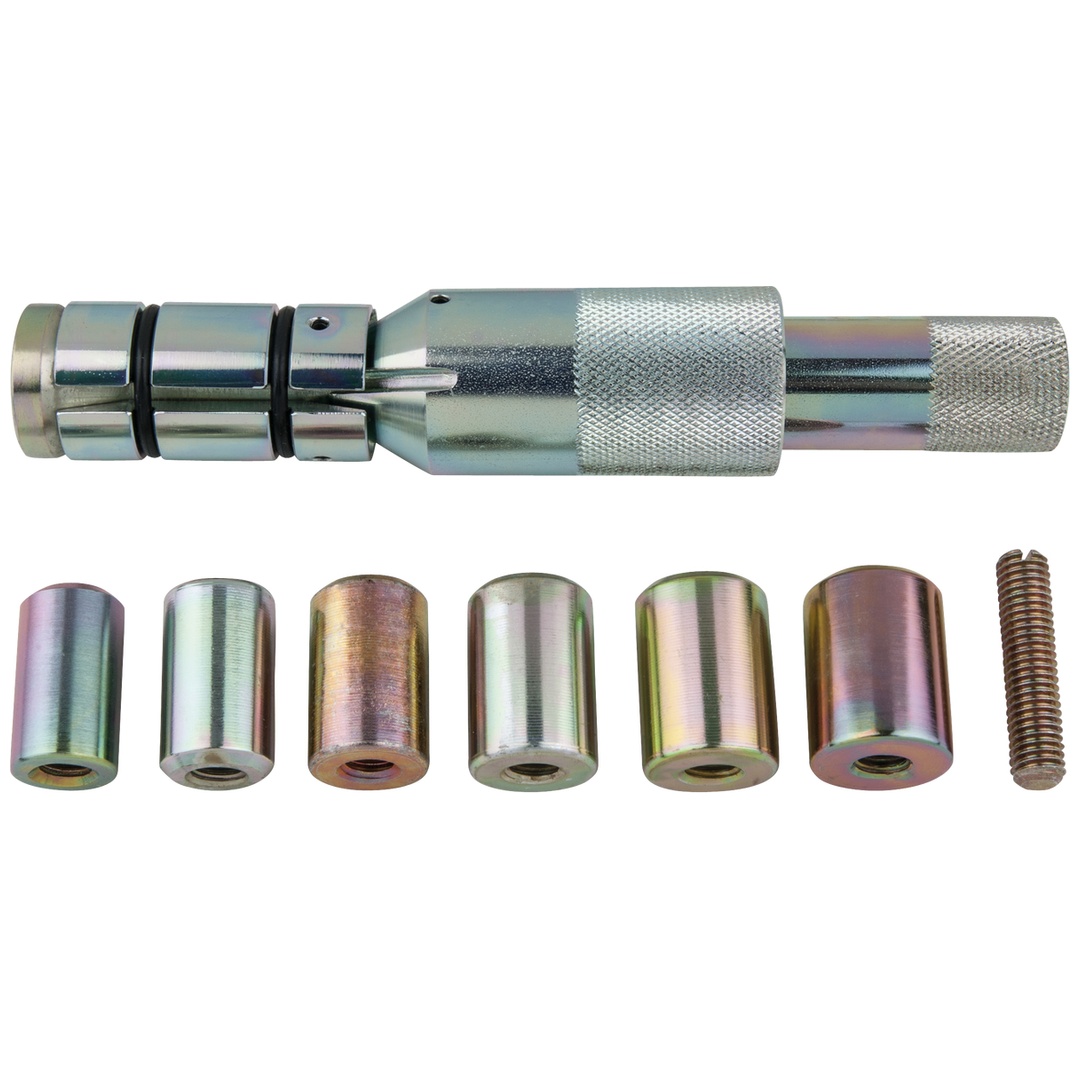 KS Tools Kupplungs-Zentrier-Werkzeug-Satz Ø 24,0 - 36,0 mm mit Zentrierhülsen, 9-tlg