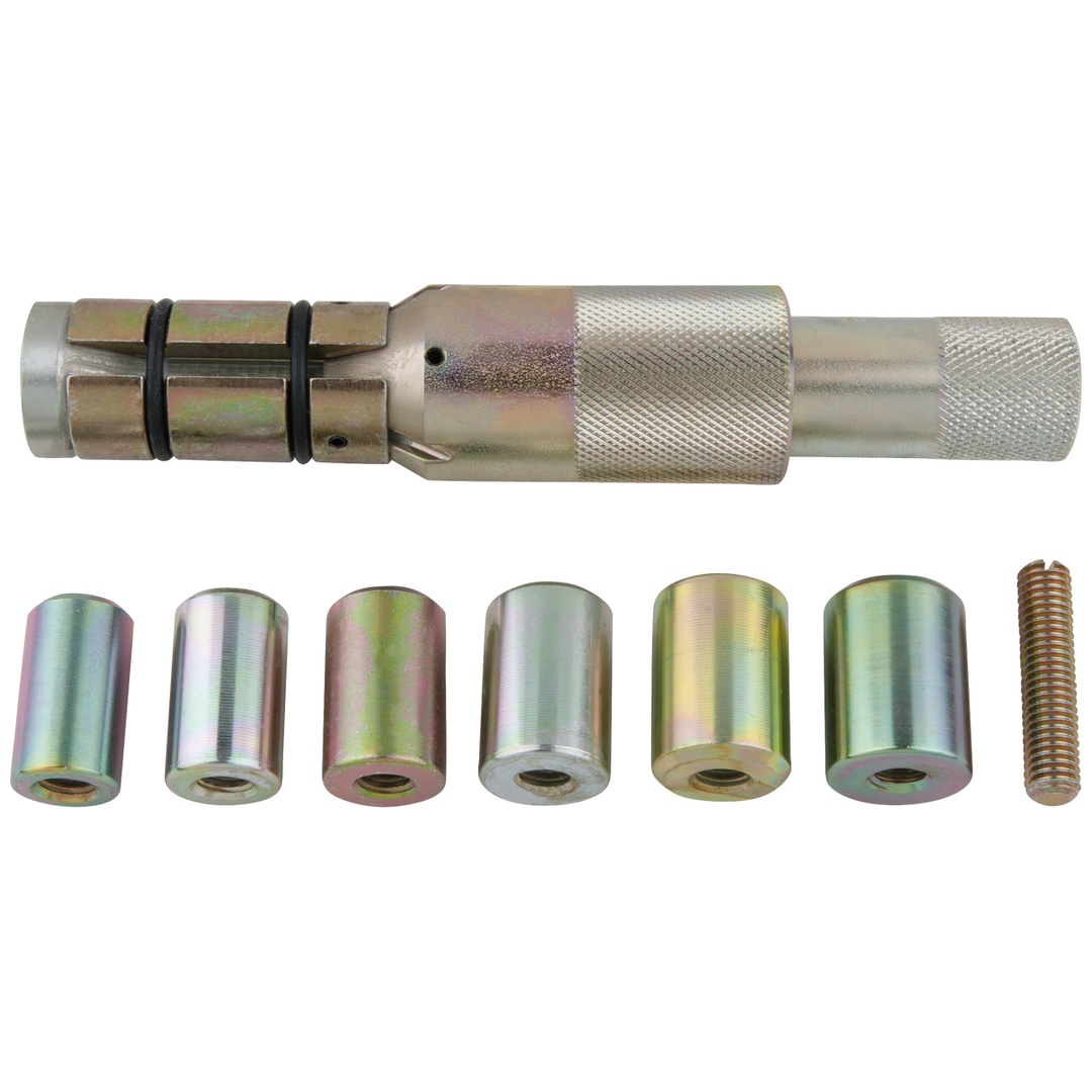 KS Tools Kupplungs-Zentrier-Werkzeug-Satz Ø 23,0 - 35,0 mm mit Zentrierhülsen für Renault, 9-tlg