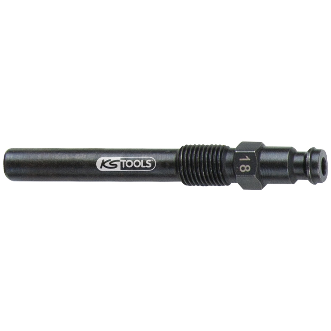 KS Tools Glühkerzen Adapter, M10x1,0 mit Außengewinde, Länge 75 mm