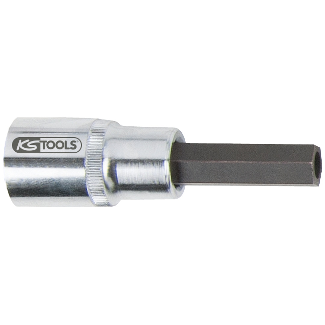 KS Tools Einspritzdüsen-Innensechskant-Stecknuss mit Bohrung 10 mm, Ø7 mm
